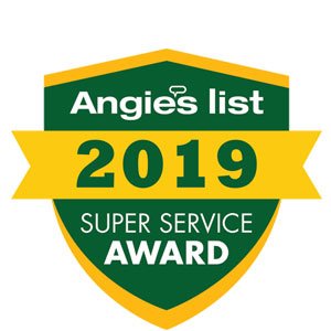 2019 Angie's list Super Service Award badge